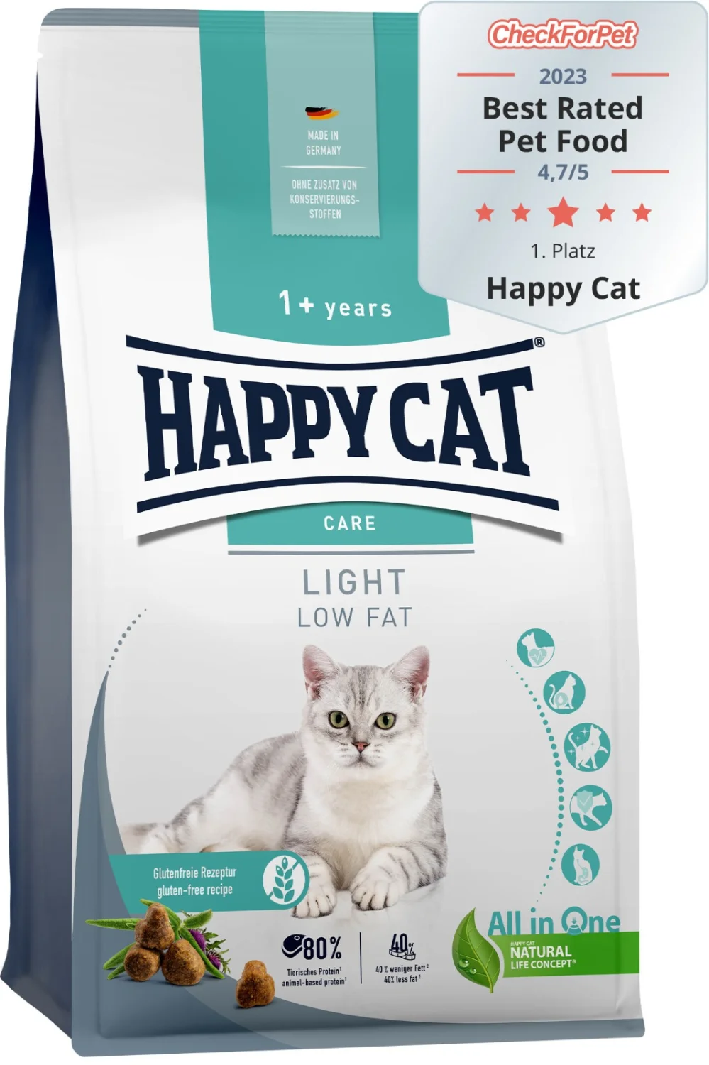 8010824 Happy Cat Care Light Low Fat cухой корм для кошек с избыточным весом (на развес) — изображение 1
