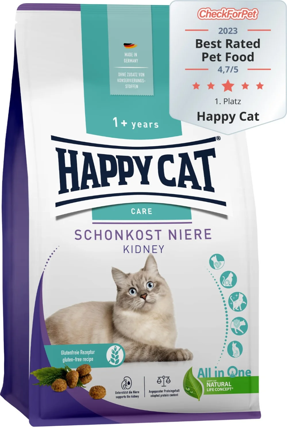 8010826 Happy Cat Care Schonkost Niere Kidney сухой корм для кошек с заболеваниями почек (на развес) — изображение 1