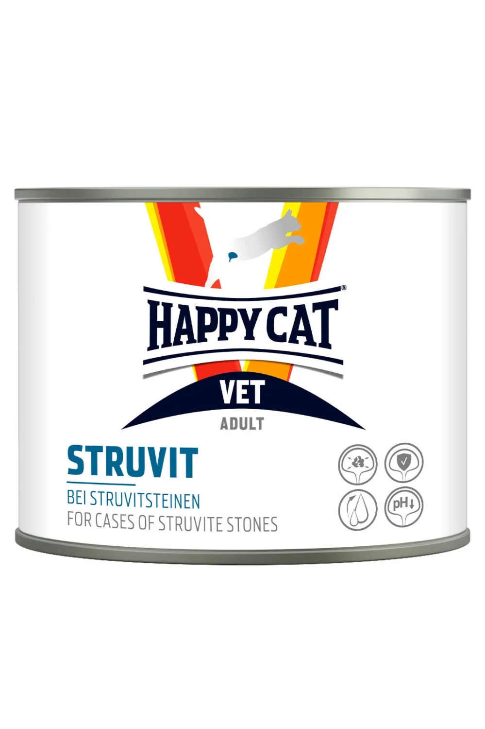 8010835 Happy Cat Vet Struvit Adult влажный для кошек при мочекаменной болезни, предотвращающий образование струвитных камней 200 г — изображение 1