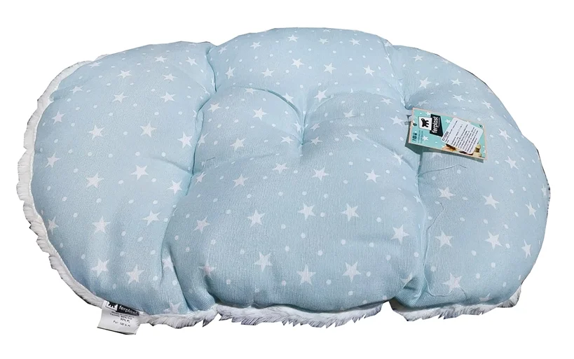 831555991 Ferplast Relax P Puppy подушка с мехом для собак и кошек 55×36 см, голубой — изображение 1