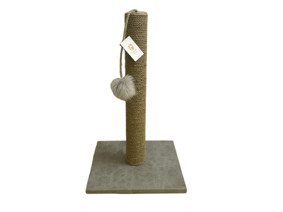 8534059 Casur Когтеточка Экокожа, серый (30x30 см, высота 50 см) — изображение 1