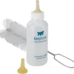 Ferplast PA 5504 бутылочка с соской и ёршиком, 4,5 х 13 см, 120 мл