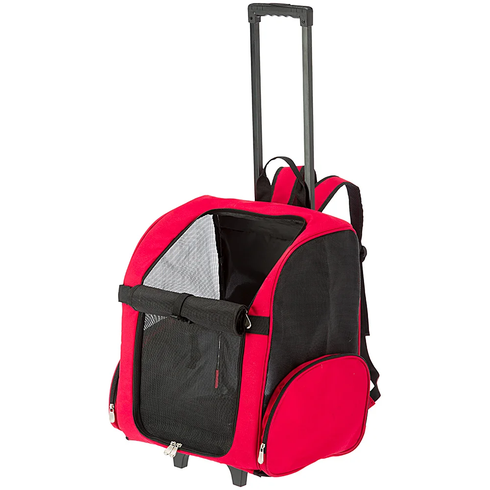 85741099 Ferplast Trolley Large, 6 kq-a qədər itlər və pişiklər üçün təkərli arabadır, 44×37×60 sm, neylon - Şəkil 1