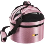 Ferplast Cocotte круглая переноская для кошек и маленьких собак Ø 35×34 см (розовая)