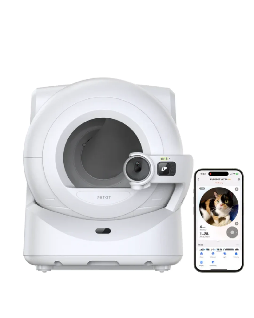 9021592 Petkit Purobot Ultra EU Автоматический туалет для кошек с AI камерой — изображение 1