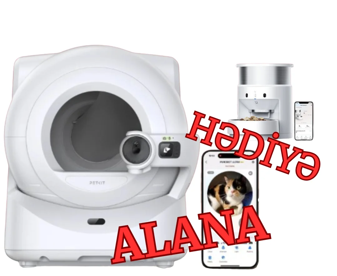 9021701-1 Акция !!! Автоматический робот-туалет с камерой Petkit Purobot Ultra EU + Умная автокормушка Petkit Fresh Element 3 5L — изображение 1