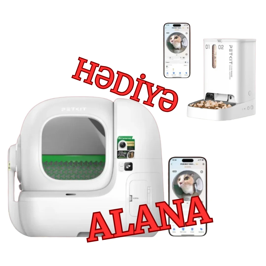 9021702-1 Акция !!! Автоматический робот-туалет Petkit Purobot MAX Pro 2 + Умная автокормушка с камерой и двумя отсеками Petkit Yumshare Dual-Hopper with Camera Smart Pet Feeder — изображение 1