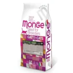Monge Cat BWild PFB Low Grain сухой корм для крупных кошек всех возрастов из мяса буйвола (целый мешок 10кг)