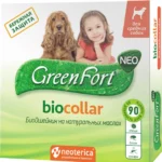 GENE FORT NEO orta ölçülü itlər üçün gənə, birə, bit və ağcaqanadlara qarşı bio yaxalıq, 65 sm (1 ədəd)