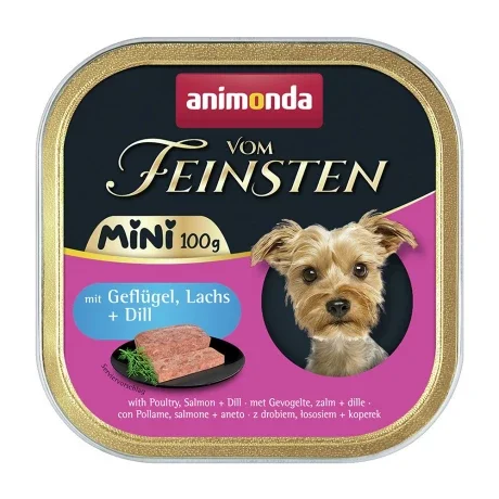 6033453 Vom Feinsten Adult Mini, itlər üçün mini cinslər ilə quş əti, qızılbalıq və şüyüd 100 g - Image 1