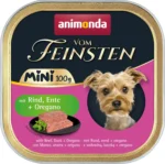 Vom Feinsten Adult Mini  itlər üçün kiçik cinslər ilə mal əti, ördək və oregano, 100 g