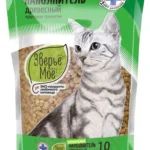 "Зверьё моё" древесный наполнитель, крупные гранулы 10 л.