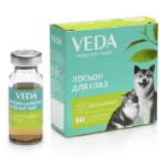 Veda гигиенический лосьон для глаз Зелёный чай для кошек и собак, 10 мл, 3 фл.