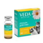 Veda гигиенический лосьон для глаз Ромашка для кошек и собак, 10 мл, 3 фл.