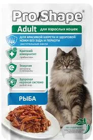 6036064 ProShape, влажный корм для кошек, красивая шерсть и здоровая кожа без зуда и перхоти, с рыбой в соусе, 75 гр. — изображение 1