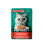 PerfeelPlus, влажный корм для кошек, со вкусом лосось в желе, 75 гр