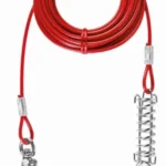 Trixie Трос привязочный с амортизатором и карабинами для собак 5 м.