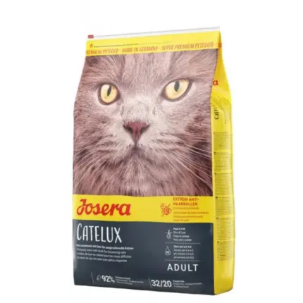 Josera Catelux, сухой корм для взрослых кошек с эффектом выведения шерсти, с уткой и картофелем (на развес)