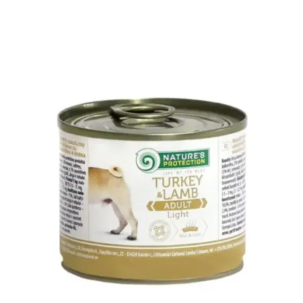 Nature's Protection влажный корм для взрослых собак всех пород с ягненком и индейкой, 200 г