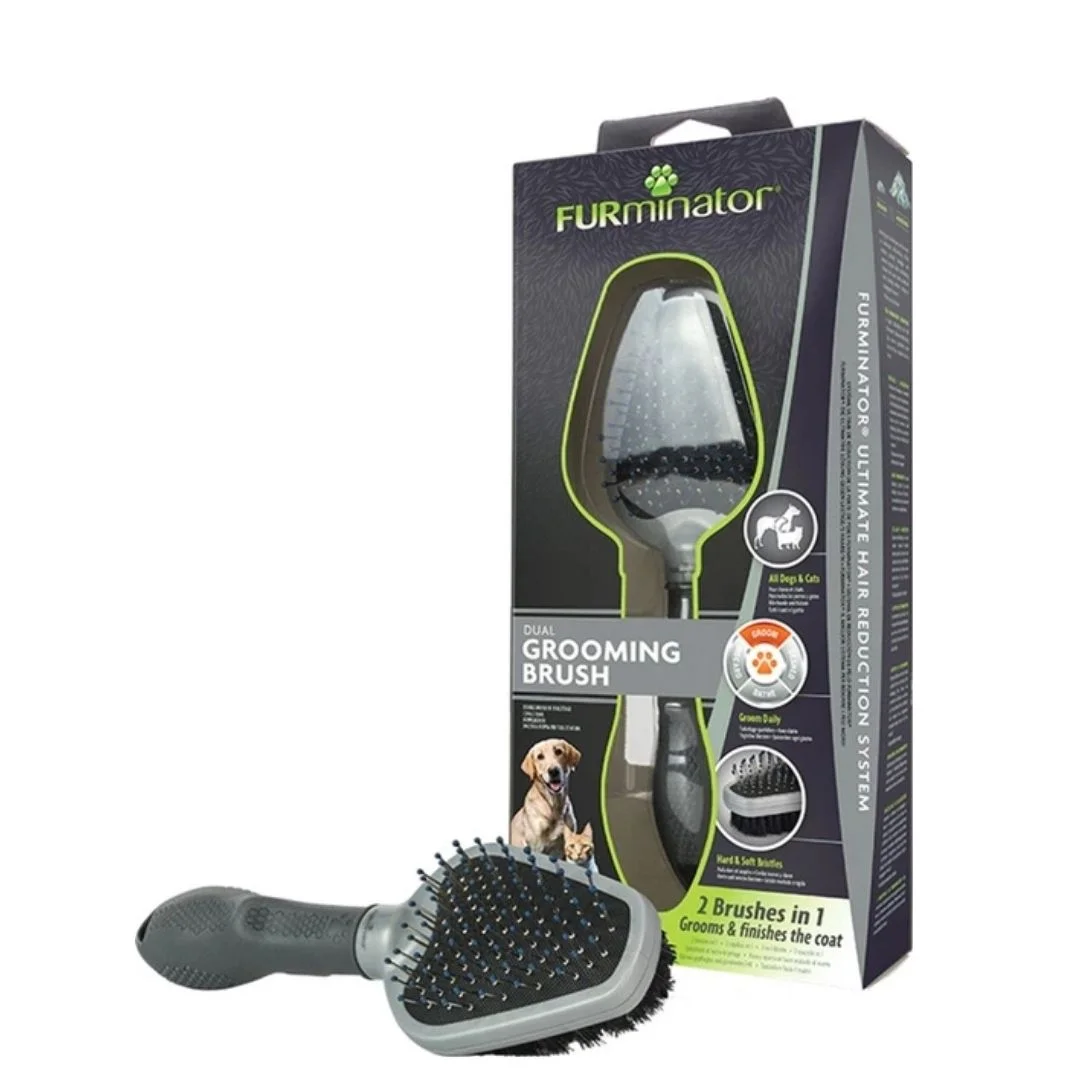 6037552 İki tərəfli fırça itlər və pişiklər üçün FURminator 21 х 6.5 х 3.5 sm - Şəkil 1