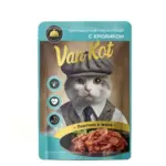 Van Kot влажный корм для кошек с кроликом, 75 гр.