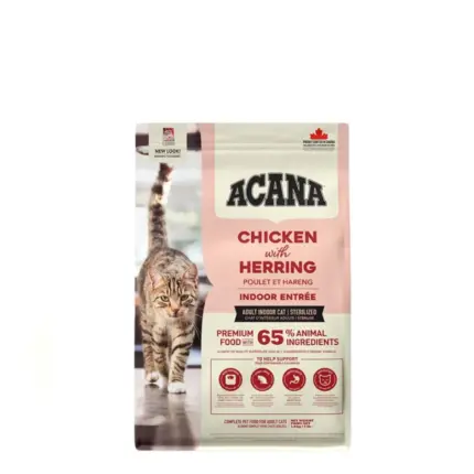 Acana Indoor Entree Cat, сухой корм для кошек со вкусом курицы и индейки, 340 гр.