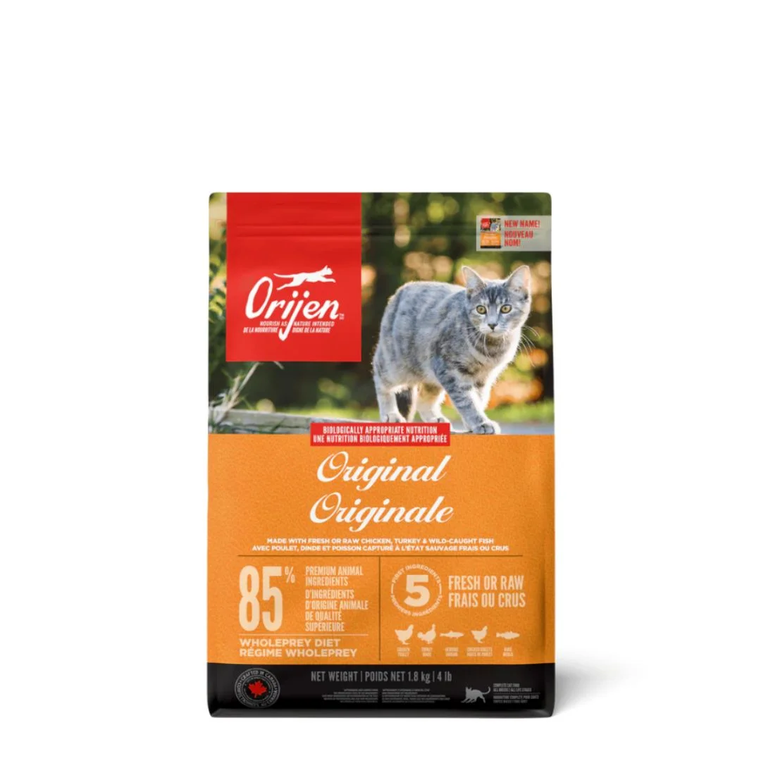 6050607 Orijen Original сухой корм для кошек со вкусом индейки, курицы и рыбы, 1,8 гр. — изображение 1