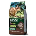 Monge Bwild Grain Free Adult cухой беззерновой корм для крупных кошек с мясом буйвола 1.5 кг
