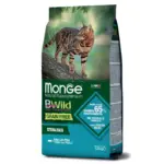 Monge Cat Bwild Grain Free Sterilised,cухой корм стерилизованных кошек с тунцом 1,5 кг